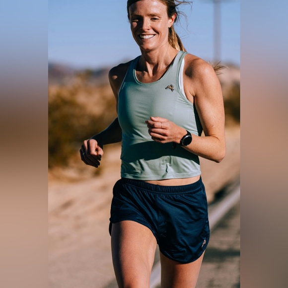 Tracksmith Women's Twilight Crop Tank - Picture 1 of 4